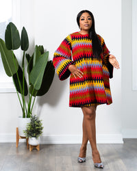 COSSY AFRICAN PRINT ANKARA DRESS