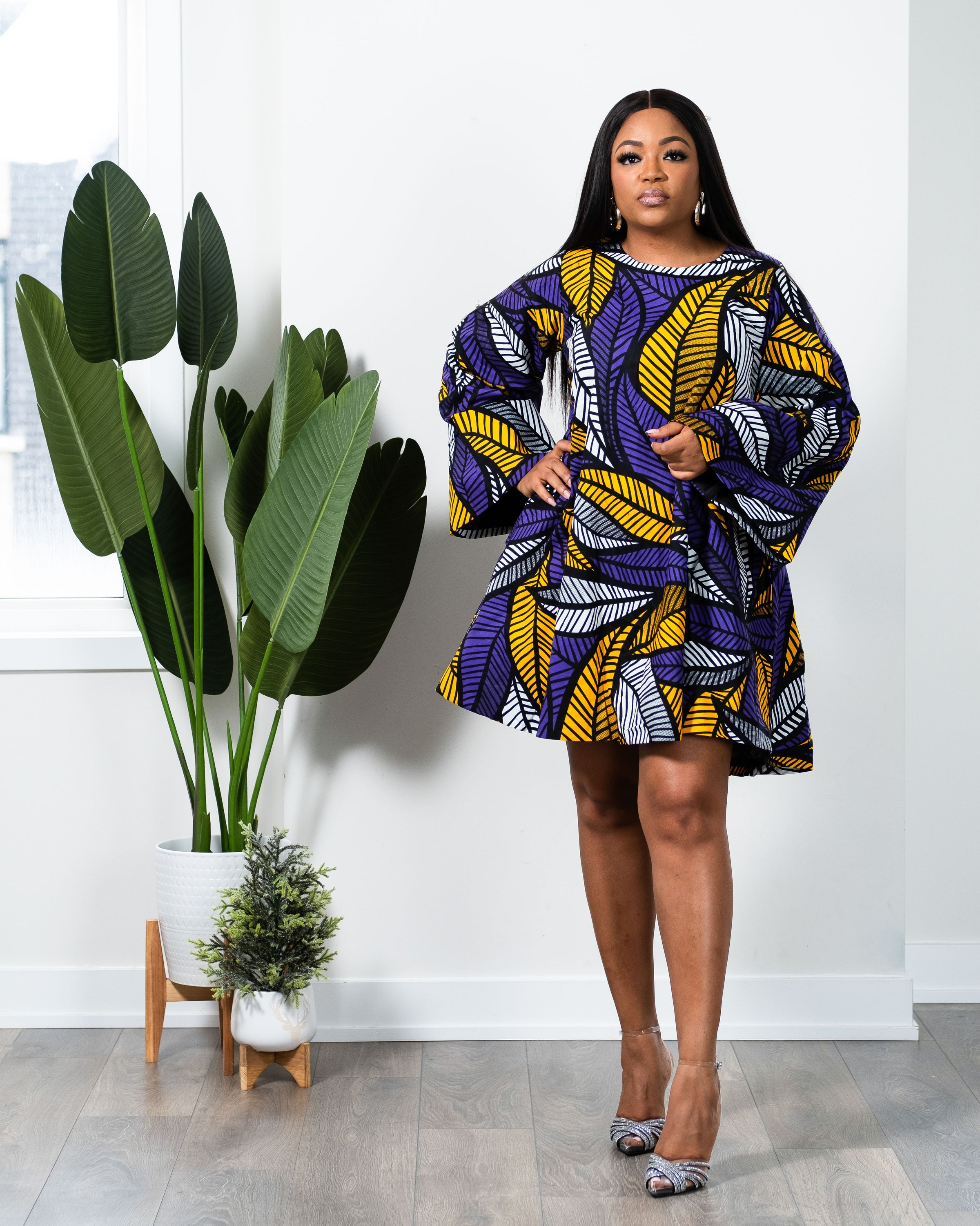 LINDA AFRICAN PRINT ANKARA DRESS