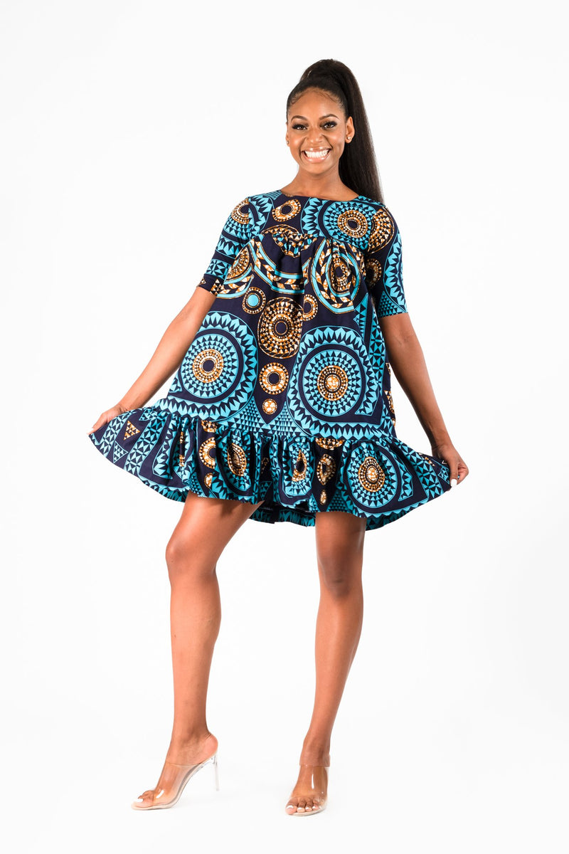 TAMI AFRICAN PRINT ANKARA UMBRELLA (2-IN-1) DRESS