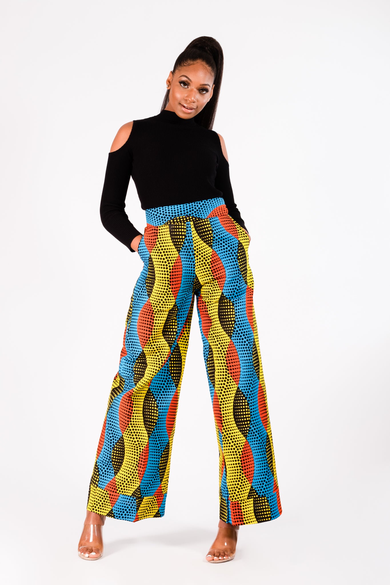 RIMAH AFRICAN PRINT PANTS WITH POCKETS  KEJEO DESIGNS