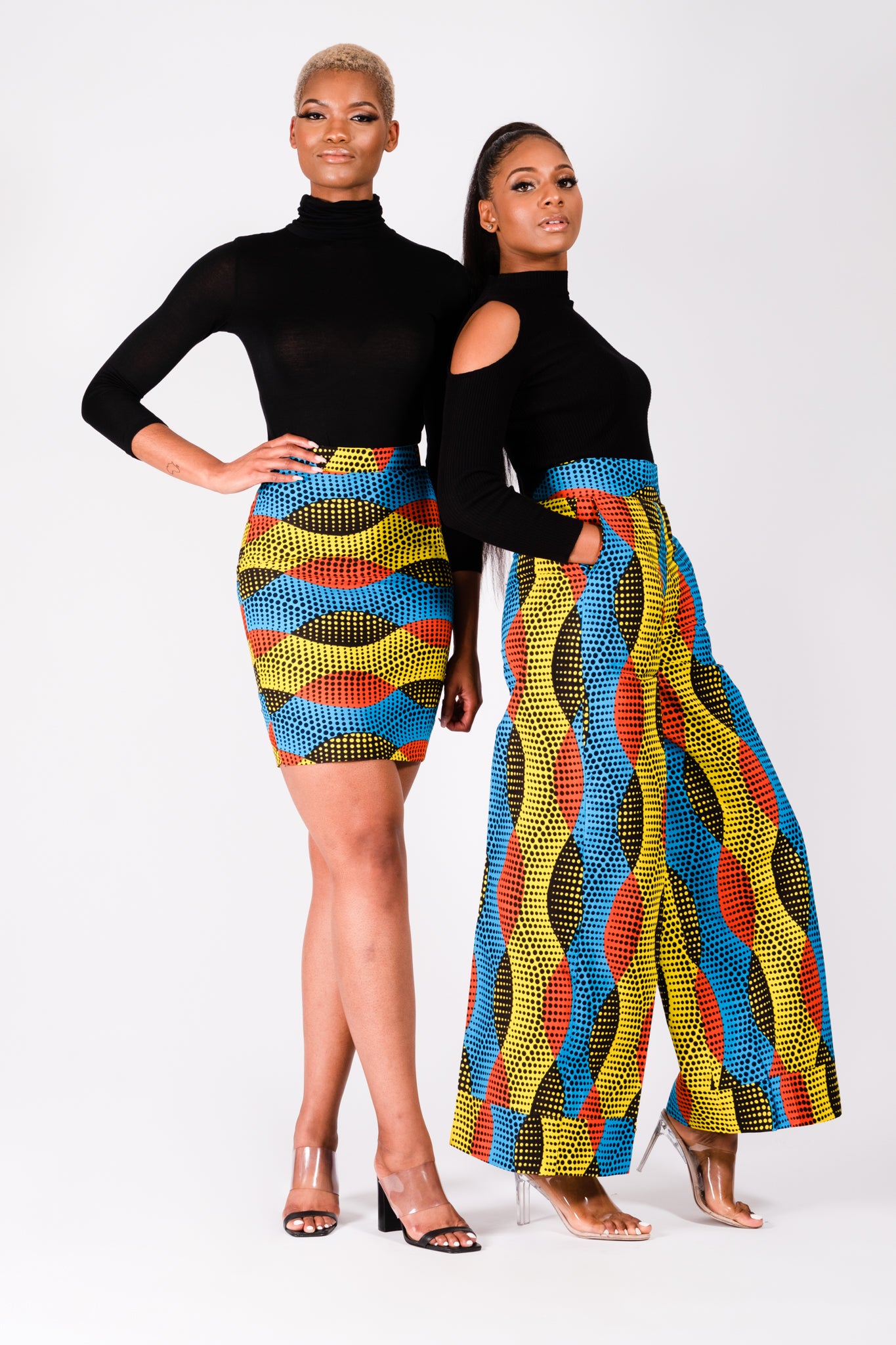 African print wide leg pants - SHAYO high waist trousers | NAHERI