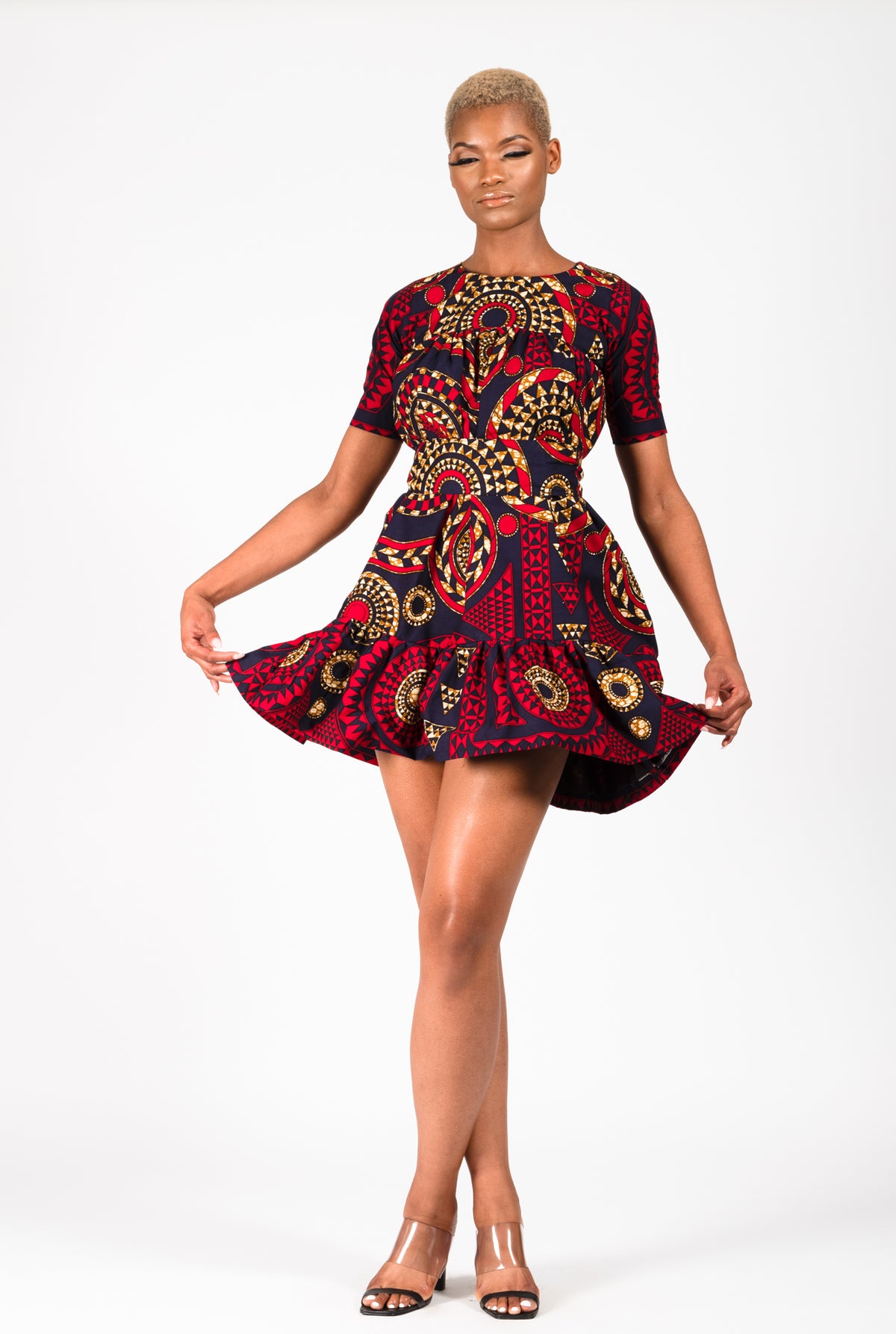ABBIE AFRICAN PRINT ANKARA UMBRELLA (2-IN-1) DRESS